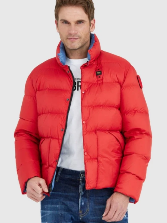 Zdjęcie produktu BLAUER Czerwona puchowa kurtka męska FLETCHER, Rozmiar L Blauer Usa