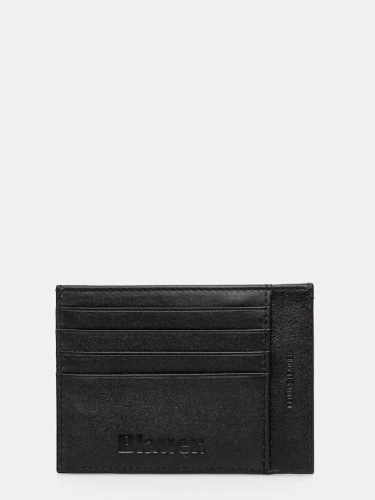 Zdjęcie produktu Blauer etui na karty skórzane czarny