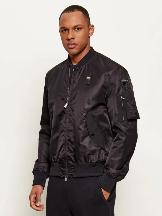 Zdjęcie produktu BLAUER Kurtka bomber ROCKY | Regular Fit czarny