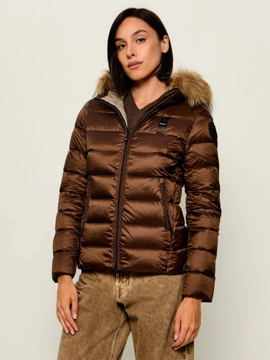Zdjęcie produktu BLAUER Puchowa kurtka Arcadia | Slim Fit brązowy