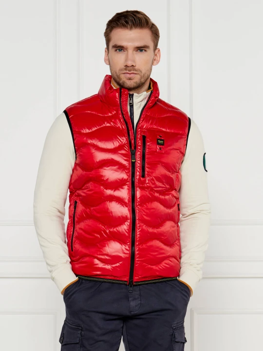 Zdjęcie produktu BLAUER Puchowy bezrękawnik COPLEY | Regular Fit czerwony