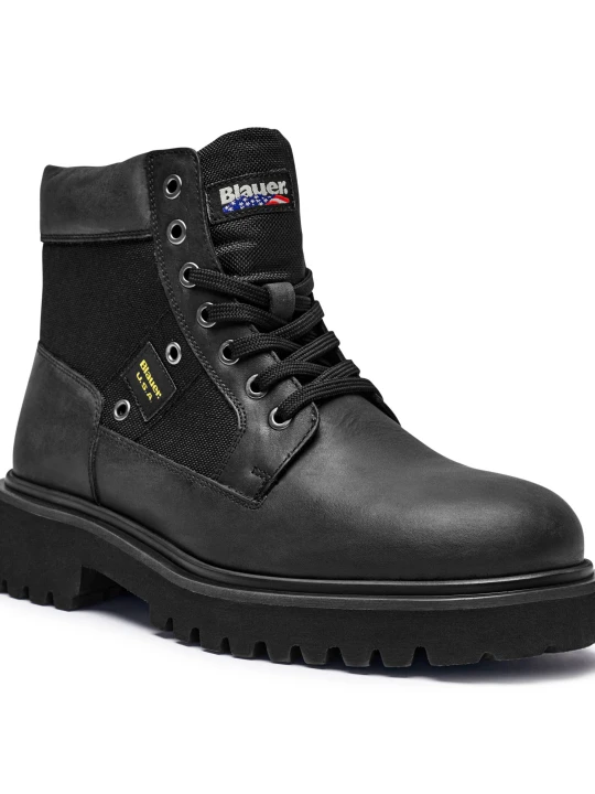 Zdjęcie produktu BLAUER Skórzane trapery BUXTON03 czarny