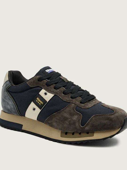 Zdjęcie produktu BLAUER Sneakersy QUEENS01 | z dodatkiem skóry brązowy