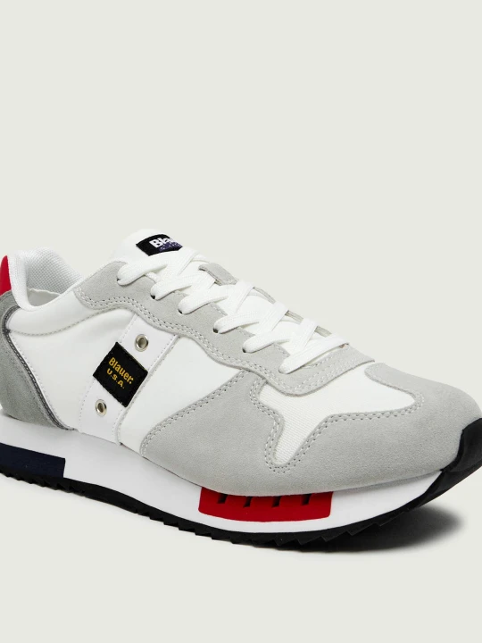Zdjęcie produktu BLAUER Sneakersy QUEENS01 | zamsz szary
