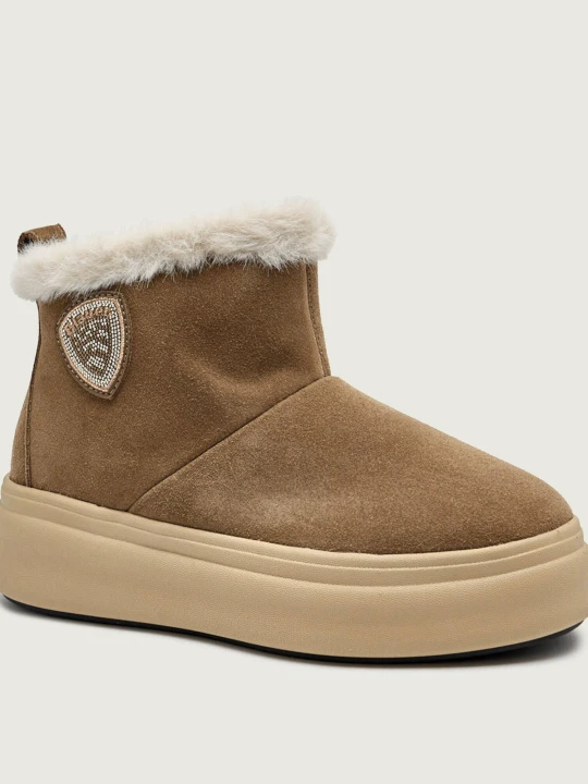 Zdjęcie produktu BLAUER Śniegowce EMERY02 | zamsz | shearling brązowy