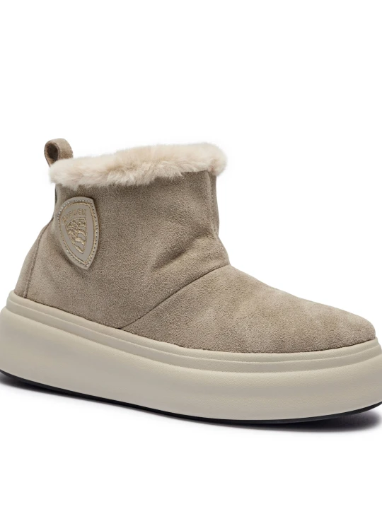 Zdjęcie produktu BLAUER Śniegowce SUE | shearling | zamsz beżowy