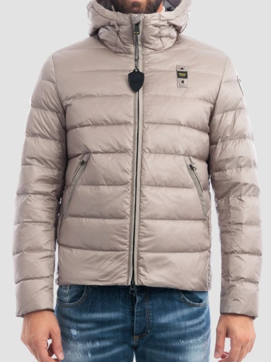Zdjęcie produktu BLAUER Szara kurtka męska Acton Short Jackets, Rozmiar L Blauer Usa