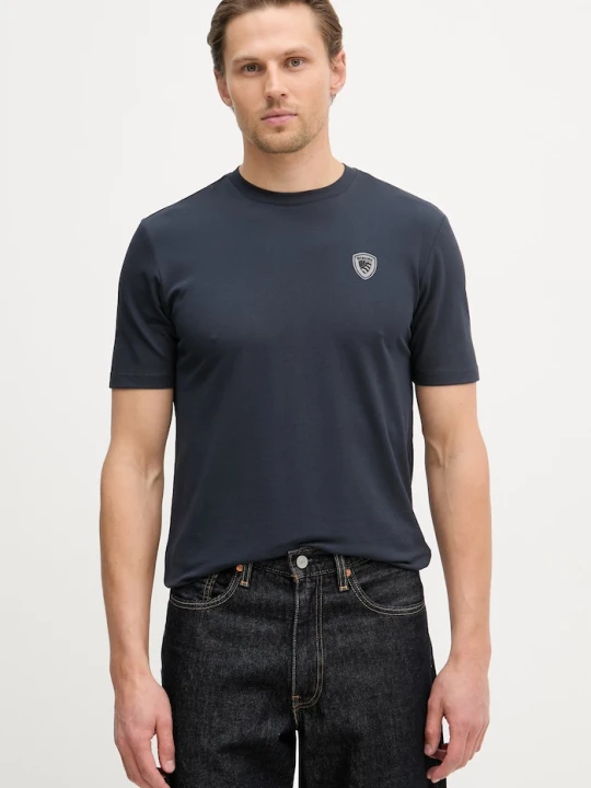 Zdjęcie produktu Blauer t-shirt basic męski z bawełną JAN granatowy