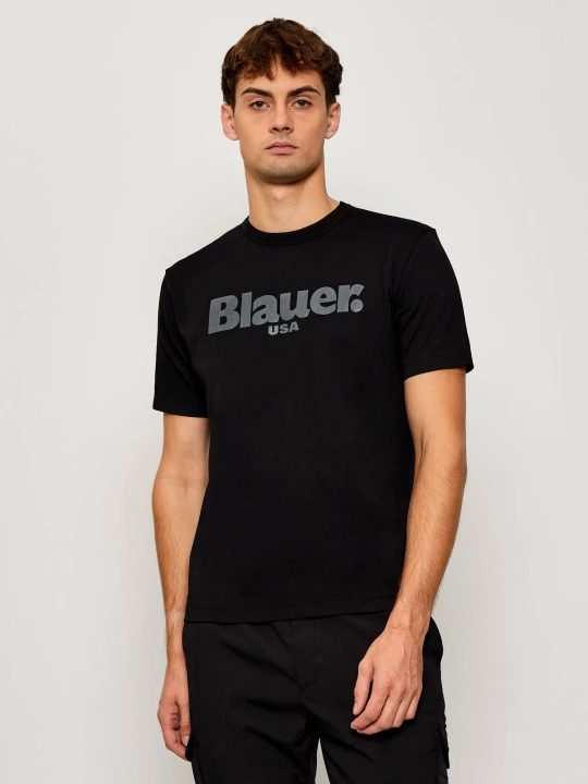 Zdjęcie produktu BLAUER T-shirt BOURNE | Regular Fit czarny