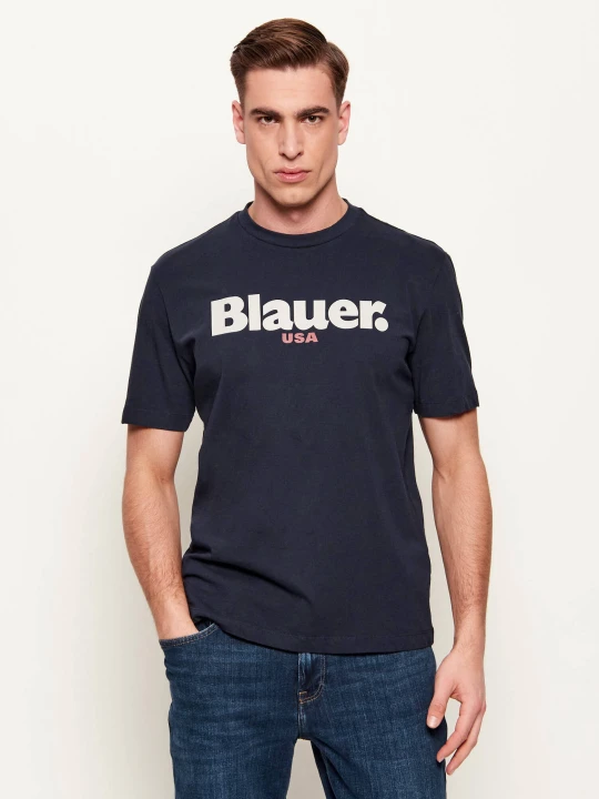 Zdjęcie produktu BLAUER T-shirt ERNST | Regular Fit granatowy