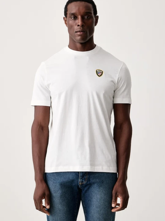 Zdjęcie produktu Blauer T-shirt męski bawełniany biały