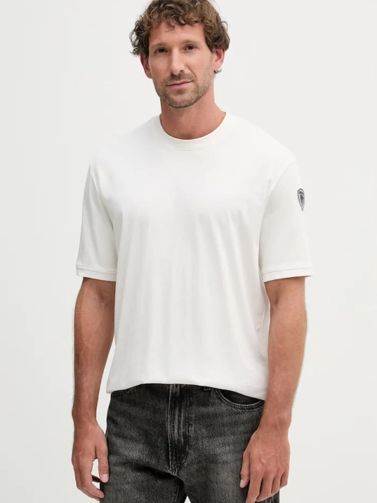 Zdjęcie produktu Blauer t-shirt męski bawełniany HANSON beżowy