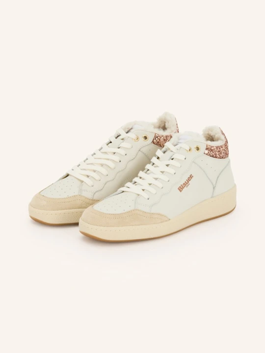 Zdjęcie produktu Blauer Wysokie Sneakersy olympia13 Z Cekinami weiss