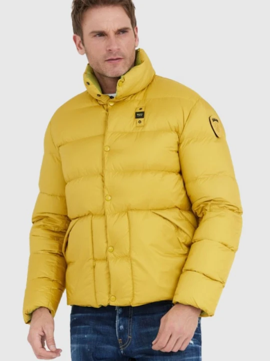 Zdjęcie produktu BLAUER Żółta puchowa kurtka męska FLETCHER, Rozmiar L Blauer Usa Złoty