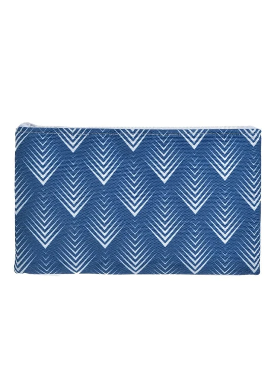 Zdjęcie produktu BLE Kosmetyczka w kolorze biało-niebieskim - 24 x 15 x 1 cm rozmiar: onesize
