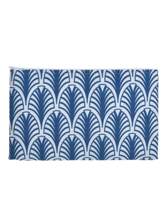 Zdjęcie produktu BLE Kosmetyczka w kolorze biało-niebieskim - 24 x 15 x 1 cm rozmiar: onesize