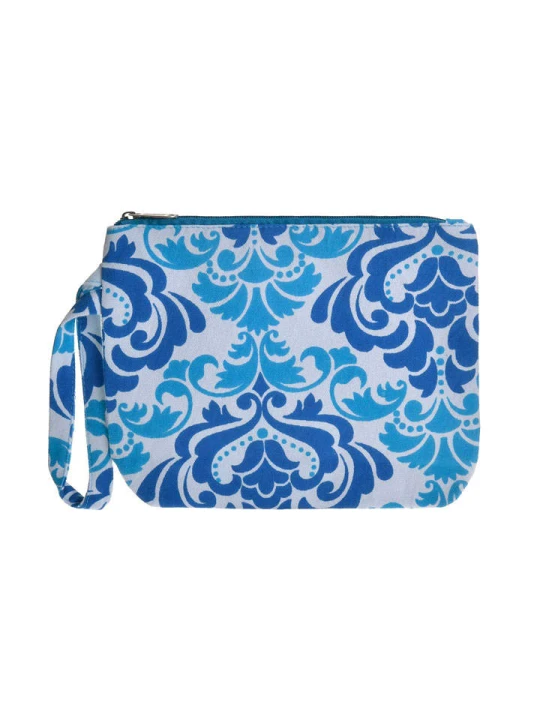 Zdjęcie produktu BLE Kosmetyczka w kolorze biało-niebieskim - 24 x 19 x 6 cm rozmiar: onesize