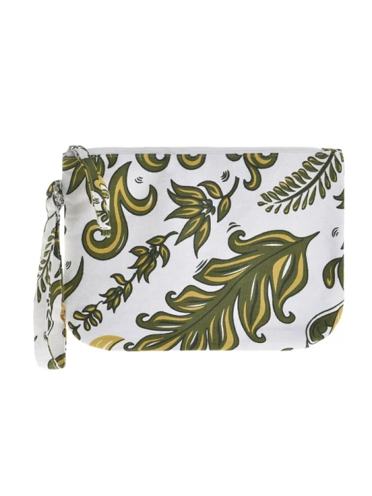 Zdjęcie produktu BLE Kosmetyczka w kolorze biało-oliwkowym - 27 x 18 x 2 cm rozmiar: onesize