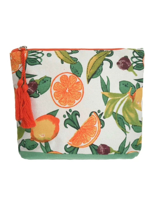 Zdjęcie produktu BLE Kosmetyczka w kolorze białym ze wzorem - 20 x 18 x 5 cm rozmiar: onesize