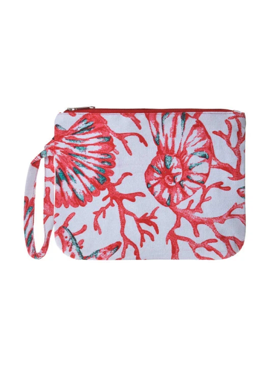 Zdjęcie produktu BLE Kosmetyczka w kolorze czerwono-białym - 24 x 19 x 6 cm rozmiar: onesize