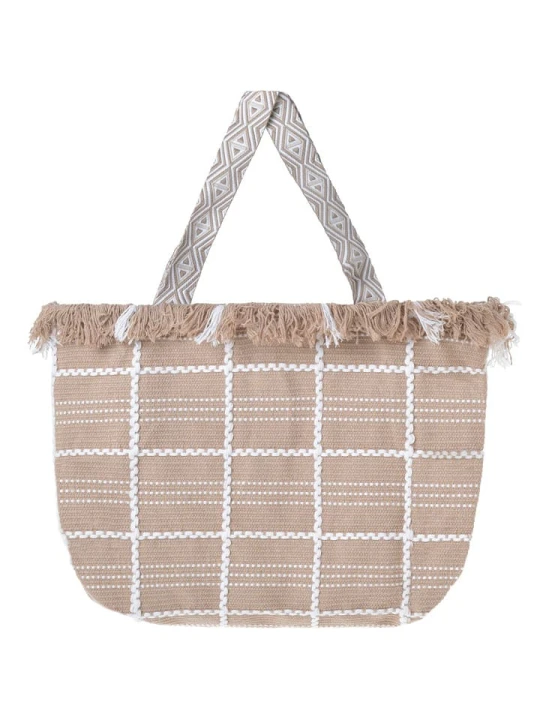 Zdjęcie produktu BLE Shopper bag w kolorze beżowym - 47 x 32 x 10 cm rozmiar: onesize