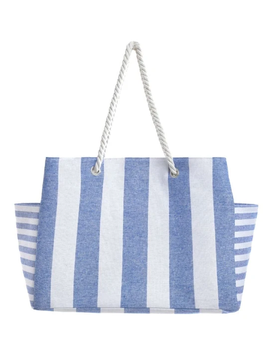 Zdjęcie produktu BLE Shopper bag w kolorze biało-błękitnym - 43 x 30 x 20 cm rozmiar: onesize