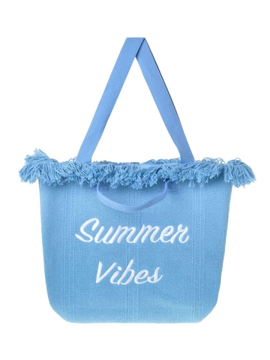 Zdjęcie produktu BLE Shopper bag w kolorze błękitnym - 50 x 34 x 10 cm rozmiar: onesize