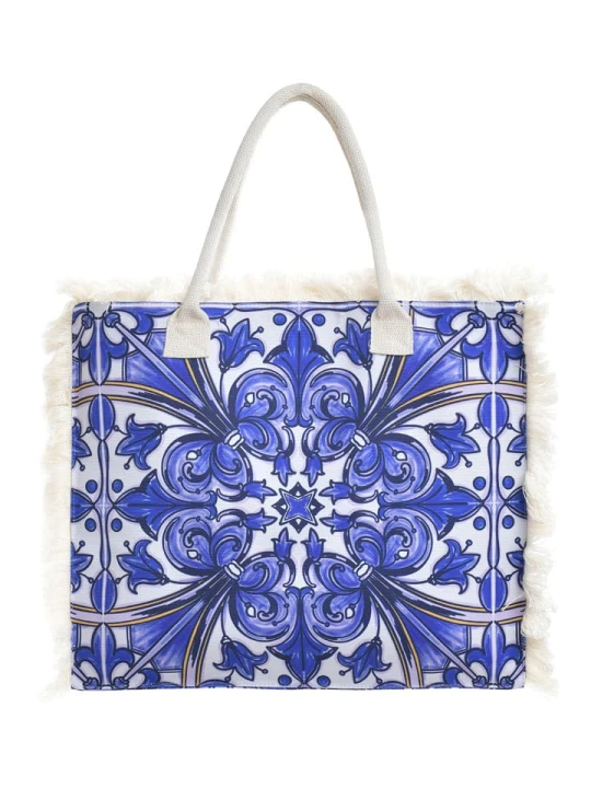 Zdjęcie produktu BLE Shopper bag w kolorze niebieskim - 43 x 35 x 12 cm rozmiar: onesize