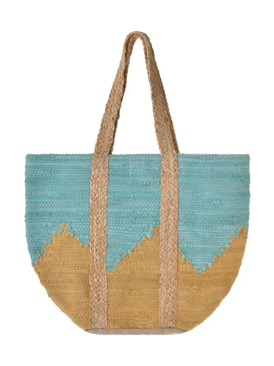 Zdjęcie produktu BLE Shopper bag w kolorze turkusowo-pomarańczowym - 40 x 31 cm rozmiar: onesize