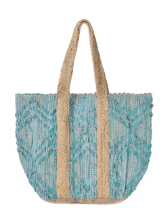 Zdjęcie produktu BLE Shopper bag w kolorze turkusowym - wys. 40 x 31 cm rozmiar: onesize