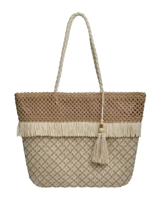 Zdjęcie produktu BLE Torebka w kolorze beżowym - 32 x 30 x 12 cm rozmiar: onesize