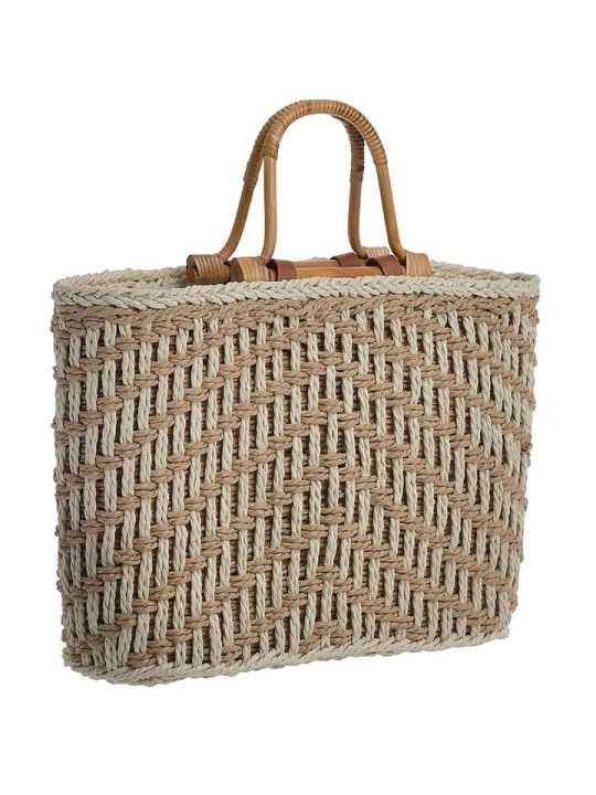 Zdjęcie produktu BLE Torebka w kolorze beżowym - 35 x 25 x 12 cm rozmiar: onesize