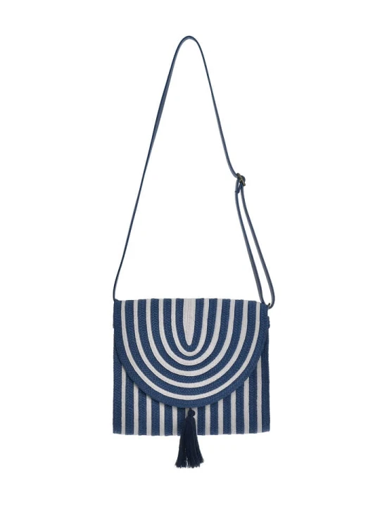 Zdjęcie produktu BLE Torebka w kolorze biało-niebieskim - 26 x 21 x 8 cm rozmiar: onesize