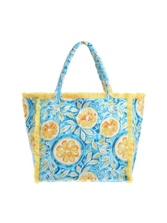 Zdjęcie produktu BLE Torebka w kolorze błękitno-żółtym - 35 x 30 x 20 cm rozmiar: onesize