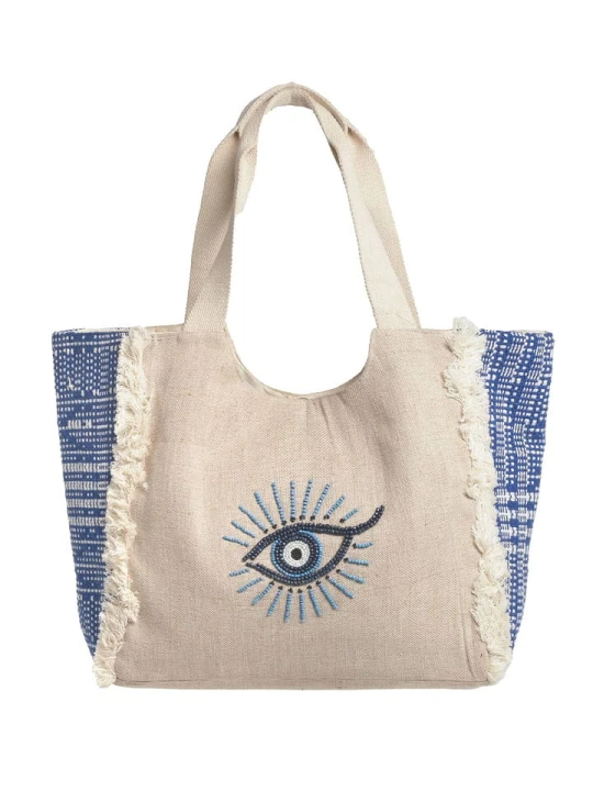 Zdjęcie produktu BLE Torebka w kolorze kremowo-niebieskim - 22 x 12, 5 x 6 cm rozmiar: onesize