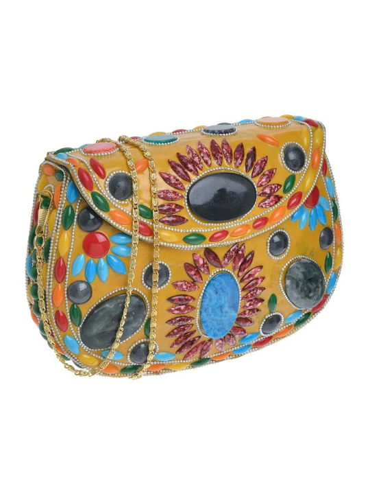 Zdjęcie produktu BLE Torebka w kolorze pomarańczowym - 18 x 16 x 5 cm rozmiar: onesize