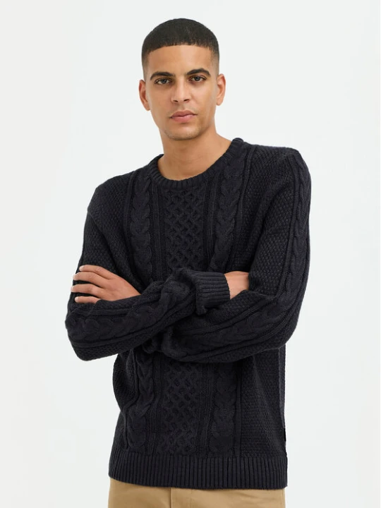 Zdjęcie produktu Blend Sweter 20717439 Czarny Regular Fit