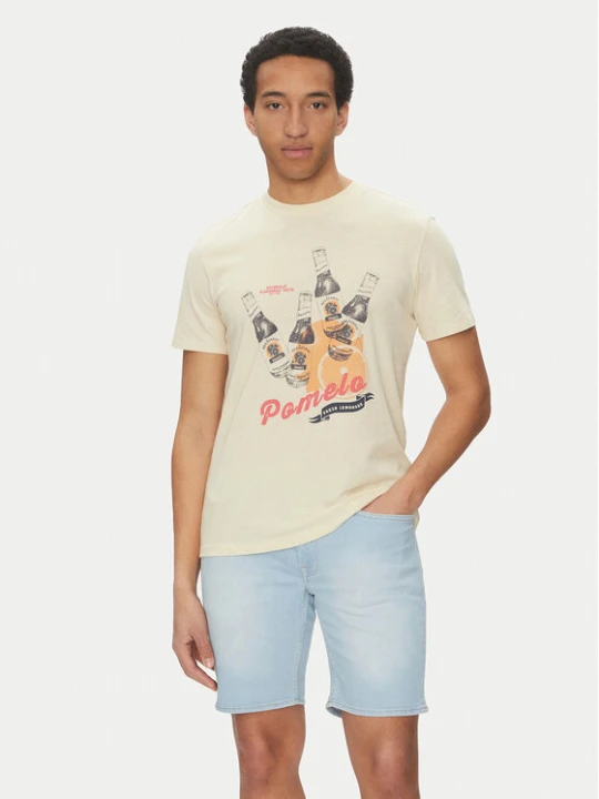 Zdjęcie produktu Blend T-Shirt 20718263 Beżowy Regular Fit