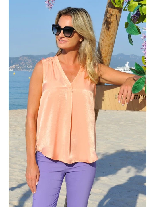Zdjęcie produktu Bleu d'Azur Top "Juliana" w kolorze pomarańczowym rozmiar: 36