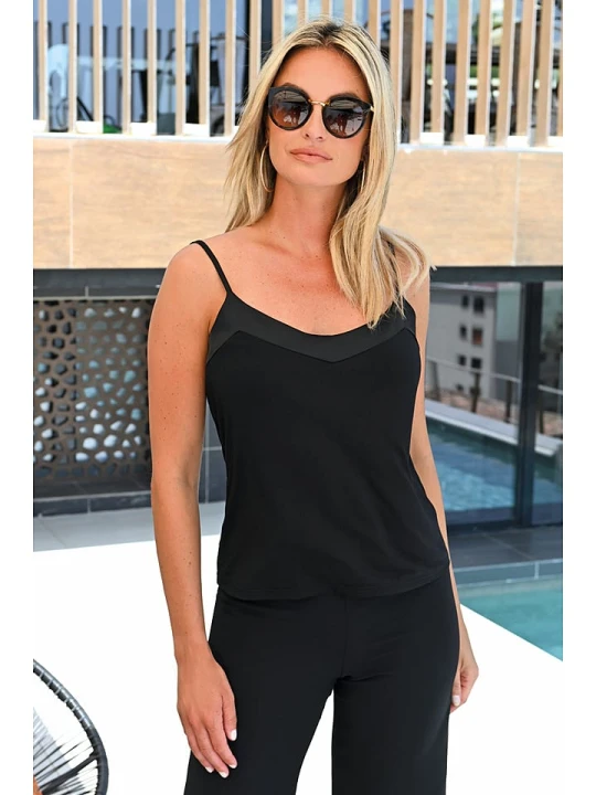 Zdjęcie produktu Bleu d'Azur Top "Lolita" w kolorze czarnym rozmiar: 38