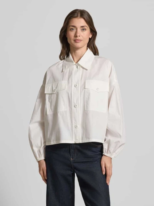 Zdjęcie produktu Blouson o kroju loose fit z czystej bawełny model 'ORIGANO' Weekend Max Mara Biały