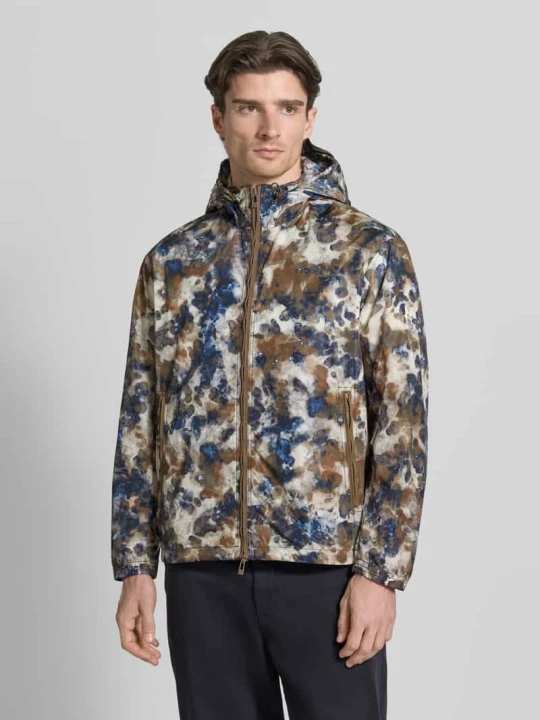 Zdjęcie produktu Blouson z kapturem i dwukierunkowym zamkiem błyskawicznym Armani Exchange Beżowy