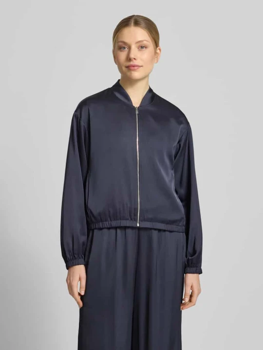 Zdjęcie produktu Blouson ze stójką i zamkiem błyskawicznym comma Granatowy