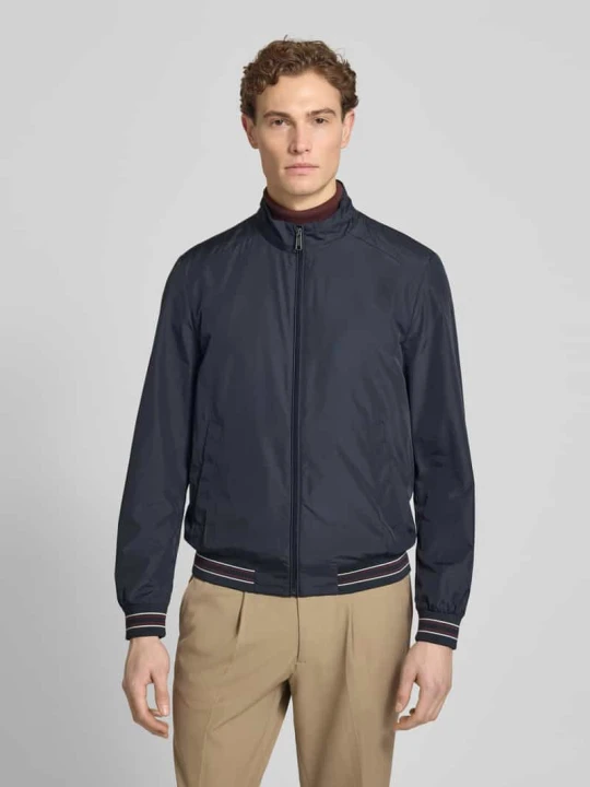 Zdjęcie produktu Blouson ze stójką i zamkiem błyskawicznym Geox Granatowy