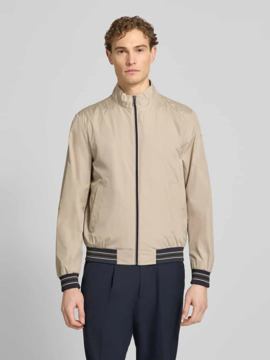 Zdjęcie produktu Blouson ze stójką i zamkiem błyskawicznym Geox Beżowy
