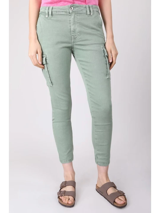 Zdjęcie produktu Blue Fire Dżinsy "Cargo" - Tapered fit - w kolorze oliwkowym rozmiar: W29 / L29