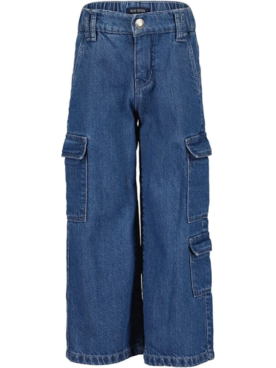 Zdjęcie produktu Blue Seven Bojówki dżinsowe - Loose fit - w kolorze niebieskim rozmiar: 104