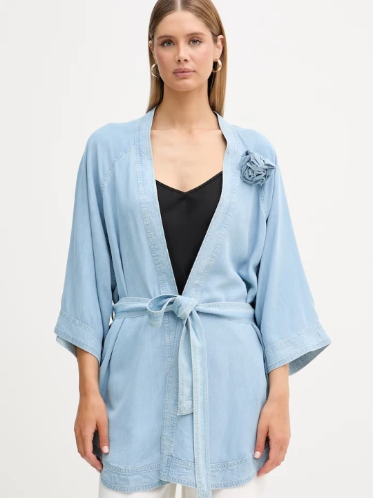 Zdjęcie produktu Blugirl Blumarine kardigan damski z lyocellu niebieski