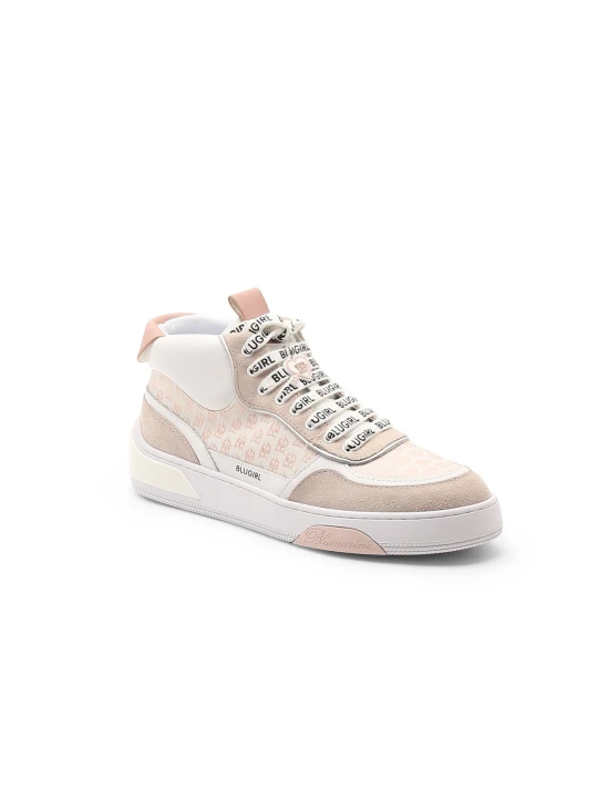 Zdjęcie produktu BluGirl Blumarine Skórzane sneakersy biały