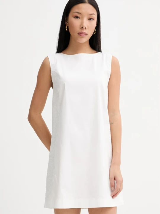 Zdjęcie produktu Blugirl Blumarine sukienka z bawełną biały